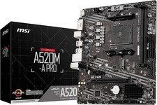 MSI A520M-A PRO AM4 Motherboard Micro ATX Ryzen 5000 4000G 3rd Gen Ready NEW JPN picture