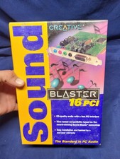 New Sealed 2000 Creative Sound Blaster 16 PCI Sound Card In 11” Box picture