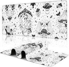 Cute Frog Mushroom Gaming Mouse Pad,Kawaii Desk Mat,31.5