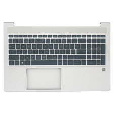 N43874-001 New Palmrest W/Backlit US Keyboard Silver for HP ProBook 450 455 G10 picture