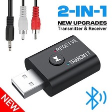 Bluetooth 5.0 2in1 Transmitter Receiver Car Wireless Audio Adapter USB 3.5mm Aux picture