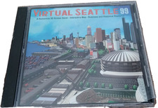 VINTAGE VIRTUAL SEATTLE 99 -3D SCREEN SAVER INTERACTIVE MAP -CD ROM FOR PC & MAC picture