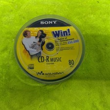Sony CD-R Music 30 Pack 80 Minutes Blank Recordable Walkman New Unused See Pics picture