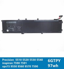 Genunie 97Wh 6GTPY laptop Battery For Dell Precision 5520 5530 XPS 15 9560 9570 picture