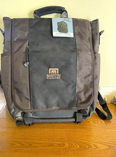Montezuma Convertable Backpack Messenger or Laptop Bag Brown Nylon NEW picture
