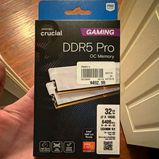 Crucial DDR5 Pro OC 32GB (2x16GB) 6400MT/s UDIMM XMP 3.0 PC5-51200 picture