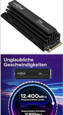 Crucial T700 1TB Gen5 NVMe M.2 Internal SSD - Premium Heatsink, up to 11,700MB picture