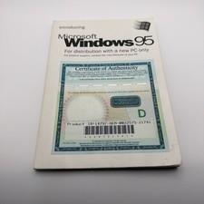 Vintage Microsoft Windows 95 OEM Certificate of Authenticity PC Distribution picture