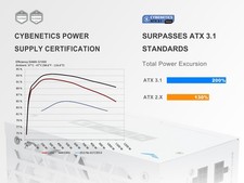 G1000 1000W ATX 3.1 Full Modular Power Supply, Cybenetics Platinum Rated, SAMA picture