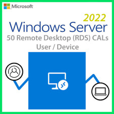 Windows Server 2022 Remote Desktop RDS Licenses for 50 Users or Devices picture