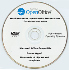 Open Office DVD Compare to Microsoft Word Processor Excel Spreadsheet Windows picture