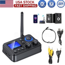 Bluetooth 5.4 RX/TX Transmitter Receiver 3.5mm AUX TV Home Stereo Audio Adapter+ picture