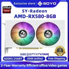 SOYO RX 580 8G Video Card AMD Radeon GDDR5 RX580 8GB 2048sp 256Bit PCIE X16 3.0 picture