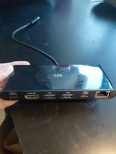 Dell C2G 4K30 USB-C Docking Port With HDMI and Ethernet 2x USB-A 2x USB-C Used picture