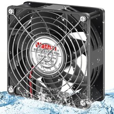 120mm x 38mm 12V DC IP68 Waterproof Exhaust Fan, Dual Ball Bearing, 116 CFM, ... picture