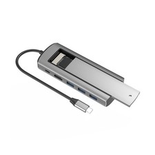 6 in 1 USB3.0 Hub With Disk Storage Function USB3.0 Type-c to HDMI Laptop Dock e picture