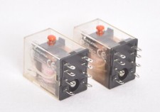 2 COUNT OMRON LY1 IEC255 24VDC RELAY MODULE picture