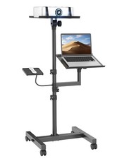 ORWOD Projector and Laptop Stand Tripod, 2 Shelves Mobile Laptop Tripod Stand... picture