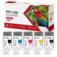 5PK PFI-120 130ML Ink for imagePROGRAF TM-300 TM-305 TM-350 TM-355 GP-200 picture