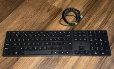 HP Smart 320K Slim Wired QWERTY Keyboard 108 Keys Black TPA-D002K L96909-001 picture