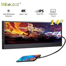 14 Inch 3840x1100 4K Second Touchscreen Display HDMI USB-C Port Portable Monitor picture