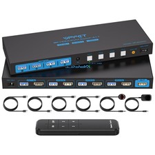 4K 120Hz KVM Switch for 4 Computers to 1 Monitor, HDMI 8K, USB 3.0 Hub, EDID Fun picture