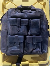 Polare Cowhide Leather Multiple Laptop Backpack Day pack Travel Dark Brown  picture