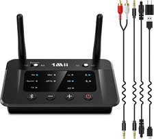 Bluetooth Transmitter Receiver for TV Stereo Headphones Optical RCA AUX 1Mii B03 picture