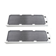 2x 360mm Aluminum Radiator Combo G1/4 PC Water Cooling Loop Black 120mm white picture