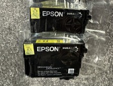 Two (2) Genuine Epson 220 Yellow For XP320 WF2630 WF2660 XP420 WF2650 XP424 picture