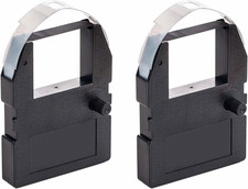 2 Pack Ribbon Cartridge Pyramid 3500 3700 4000 Time Clocks Black Ink 4000R Compa picture