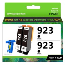 NO Chip 923 Ink cartridges for HP Printers Replacement for HP 923 Black picture