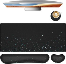 Desk Mat for Keyboard and Mouse,4in1 XXL Mousepad + Keyboard Wrist Rest+Mouse... picture