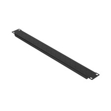 1U Knockout Rack Panel for 19 Inch Racks Durable Steel Cable Management Black picture