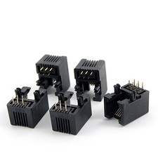5 Pcs 6P6C 6 Pin RJ11 Modular Connector Telephone PCB Jack Connector picture