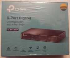 TP-Link 8 Port Gigabit Desktop Switch With 4-Port Poe+  Model # TL-SG1008P (New) picture