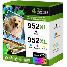 4PK 952XL Ink Cartridges For HP OfficeJet Pro 7720 7740 8210 8216 8710 8715 8720 picture