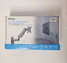 Inland Single Screen Wall-Mounted Gas Spring Monitor Arm for 17 - 32