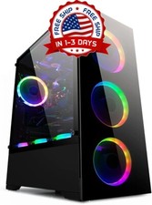 Caja de PC con paneles de vidrio templado (ventiladores vendidos por separado) picture