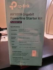 TP-Link TL-PA7017 KIT AV1000 Gigabit Powerline Ethernet Adapter Kit NEW Sealed picture