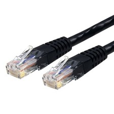 Startech IT C6PATCH3BK 3ft Cat 6 Patch Cable RJ45 M-F Black picture