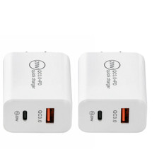 Lot 20W PD QC Fast Charger USB C Power Adapter Block For iPhone 15 14 13 12 11 8 picture