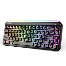 AJAZZ AF68 Tri‑Mode Wireless Membrane Keyboard RGB Side Light Bar 4000mAh picture