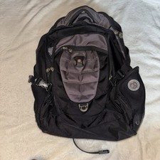 SwissGear Wenger AirFlow Laptop Backpack Black Gray Travel School Multi Pocket picture