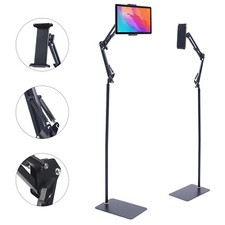 Universal 360�� Adjustable Tablet Holder Floor Stand Clamp for 4-11in Phone iPad picture