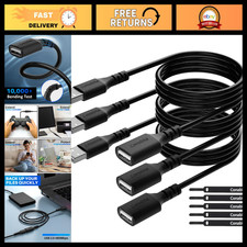 15FT USB Extension Cable 3 Pack, Type A Male to Female Adapter for Printer, Mous picture