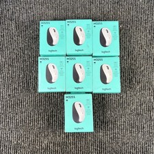 Box of 7 Logitech M325S Wireless Mouse Pale Gray USB-A Receiver picture