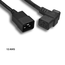 10PCS 10ft 12 AWG Power Cable Right Angled C19 to C20 20A/250V SJT Data Center picture