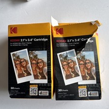 TWO Kodak 4Pass 2.1 x 3.4 Inches Film Cartridge 50 Sheets for Kodak Mini 2 Retro picture