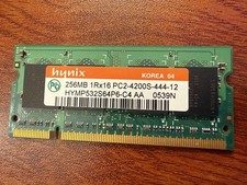 Hynix 256 MB SODIMM DDR2 RAM Stick For Laptops (HYMP532S64P6-C4) picture